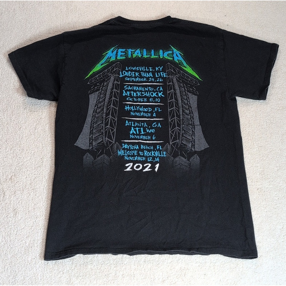 Metallica 2021 Tour Shirt Wherever I May Roam Men's Size M Concert Merch - Picture 6 of 10